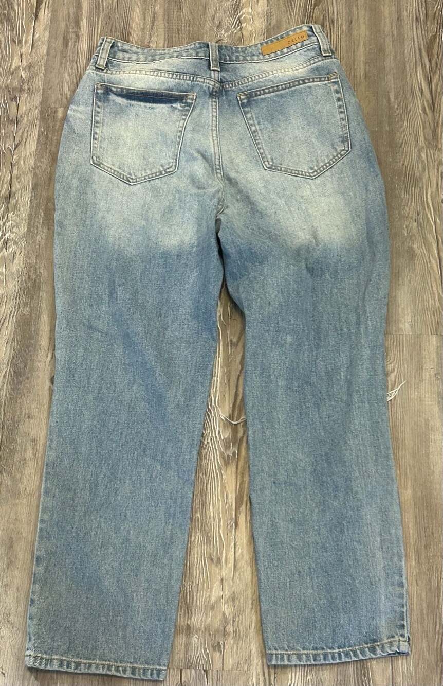 Cello Women's Junior Distressed High Waist Blue Jeans Style WV76990S-LTD Size 9 - Picture 7 of 8
